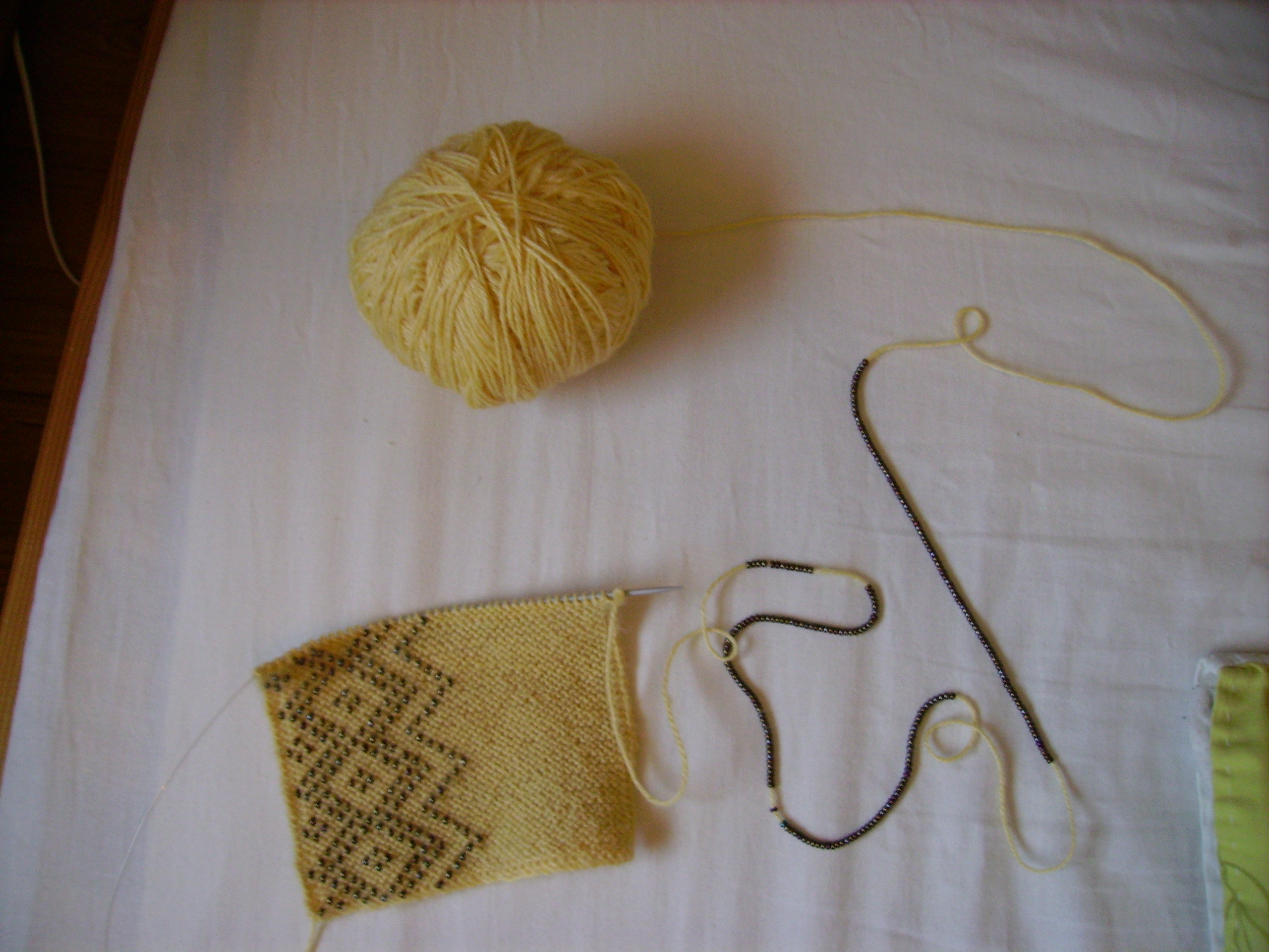 comment tricoter avec des perles